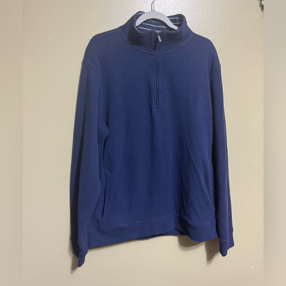 ZZZ by Zyia Quarter Zip in Navy Blue, Size‎ XXL